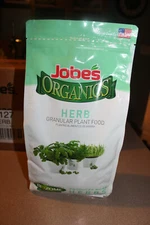 1 NEW Jobe's Organics Herb Food Granules Plant Food 4 lb. Bag
