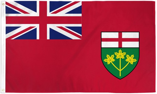 Ontario Flag 3x5ft House Flag Canadian Province Flag ONT Flag - Picture 1 of 2