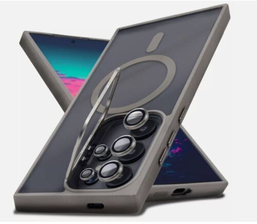 For Samsung Galaxy S25 Ultra S24 S23 S22 Kickstand Mag Safe Case+Lens Protector - Picture 10 of 24