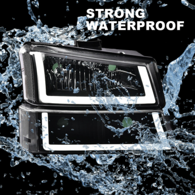 G-PLUS LED DRL Headlights W/o Bulbs Compatible With Chevy Silverado - Foto 10