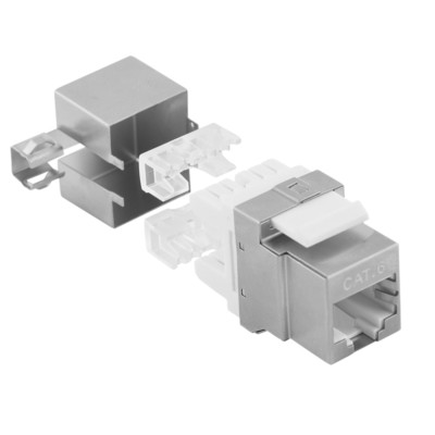 CAT6 STP 250 MHz Keystone Einbaubuche Einbaukupplung Klemmleiste für LSA Montage