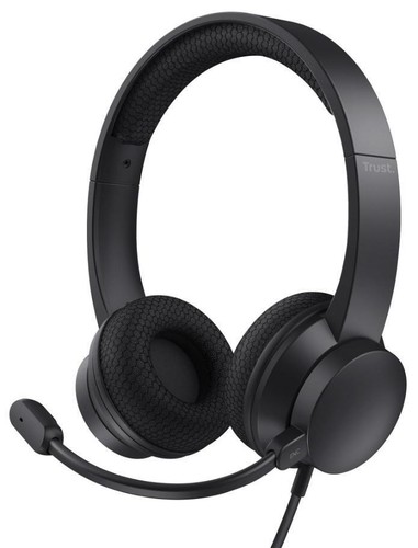 Ayda USB-ENC On-Ear Stereo PC Headset, Black - 25334 - Picture 1 of 6