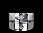 Tasha R Platinum 0.23ct Round Diamond Men's Wedding Band Anniversary Ring Sz 10