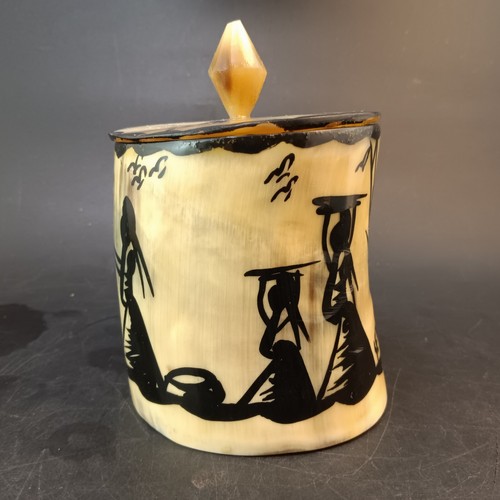 Büffelhorn Schatulle Schmuck/Schnupftabak/Schmuckkästchen - Bild 4 von 8