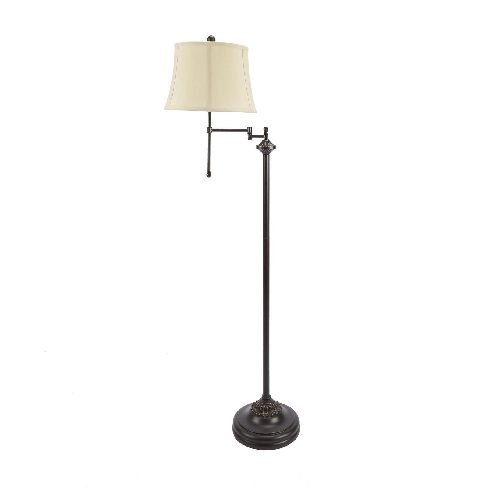 Traditional Vintage 59 Swing Arm Floor Lamp Shade And Cfl Bulb Traditional Vintage 59 Swing Arm Floor Lamp Shade And Cfl Bulb Included