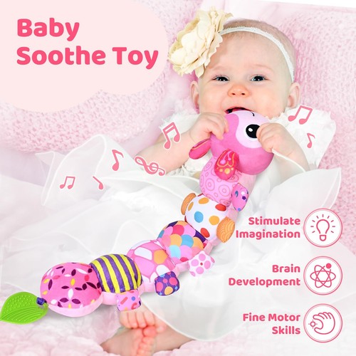 Baby Toys for 0-3-6-9-12 Months, Infant Stuffed Animal, Multi-Sensory Plush T... - Picture 6 of 7