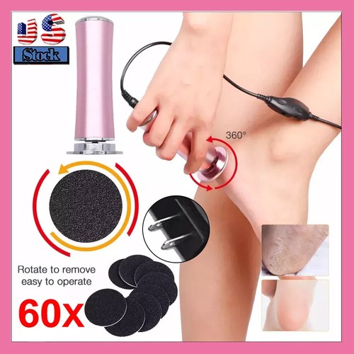 Electric Foot File Callus Remover Dead Skin Removal Foot Grinder Pedicure Tool - Bild 2 von 18