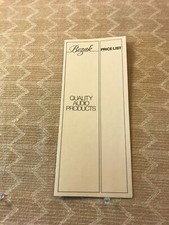 ORIGINAL BOZAK - LS400/CS410M/B1002/939/B450 - PRICING LIST INSERT D1138