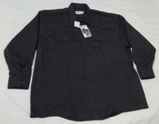 Elbeco Response TrekTwill Mens Workwear Uniform Black Shirt Sz 20 - 37 / 4XL 