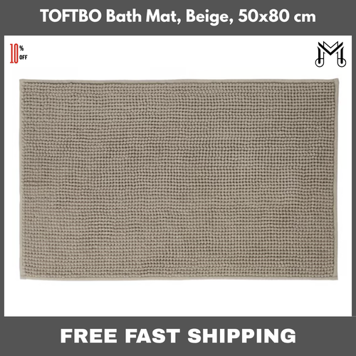 TOFTBO Tappetino Lusso Morbido 50x80cm Assorbente Antiscivolo Tappeto Multicolore Rapido - Foto 7 di 28
