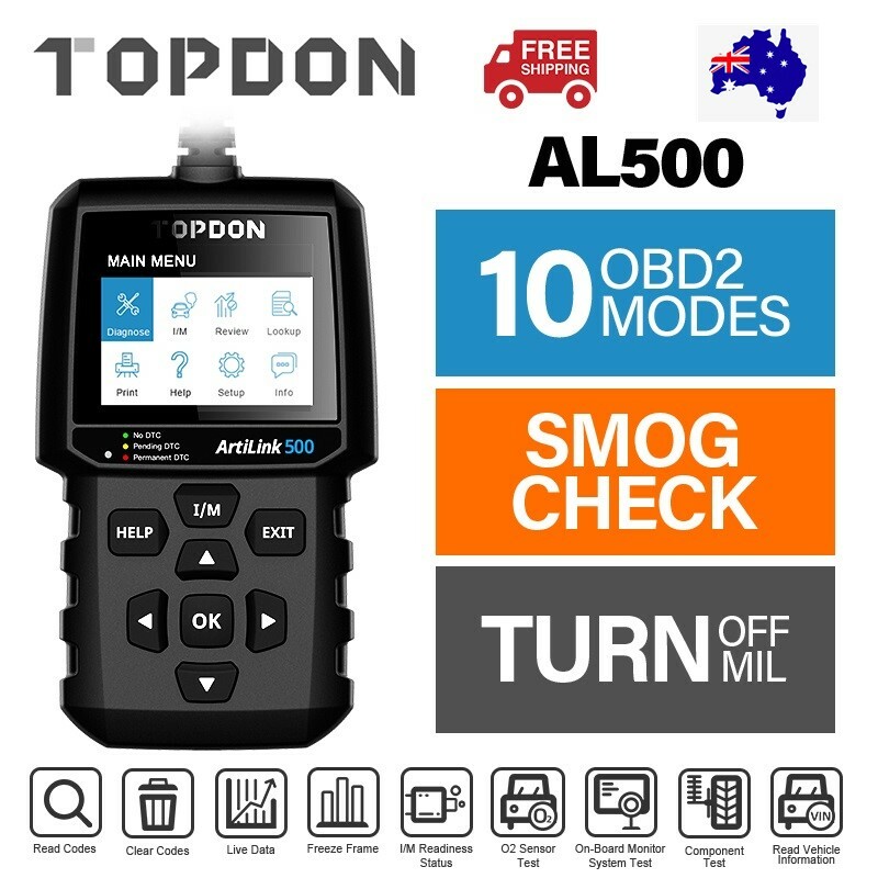 TOPDON AL500 OBD2 Scanner Code Reader Engine Diagnostic Scan Tool EVAP VW Volvo eBay