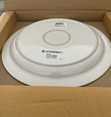 Le Creuset weiß Steingut Vancouver 29 cm große Speiseteller 4er SET - Bild 2 von 4