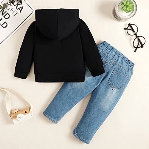 2T 3T Toddler Baby Boy Clothes Fall Winter Outfit Sets Long Sleeve Letter Hoo... - Picture 9 of 9