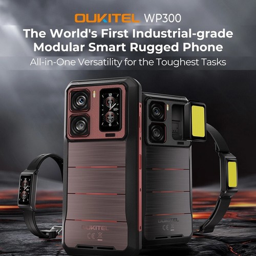 OUKITEL WP300 5G Outdoor Smartphone 36GB+512GB Modulare abnehmbare Uhr Handy NFC - Bild 2 von 19