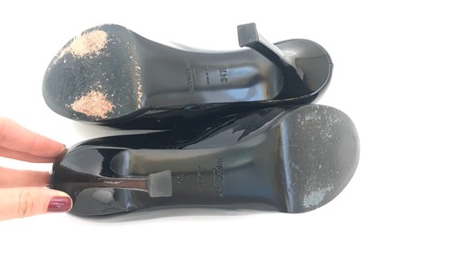 YSL Black Patent Pumps Size 4.5 - Picture 4 of 5