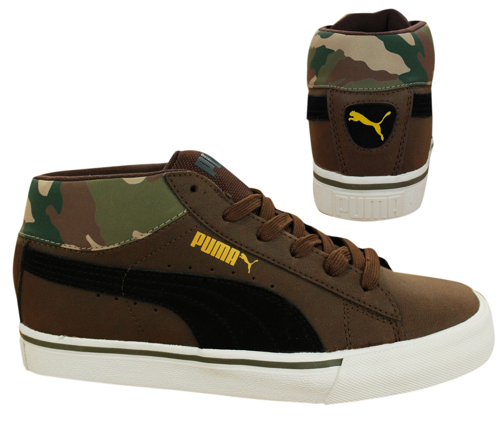 Puma S Medio Top Resistente Zapatillas Hombre Casual con Cordones Marrón 356919 Puma S Medio Top Resistente Zapatillas Hombre Hombre Hombre Casual con Cordones Marrón 356919 70a561