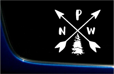 PNW PACIFIC NORTHWEST OREGON WASHINGTON VINYL DECAL STICKER EVERGREEN ...