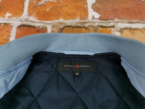 *CHEVIGNON DAMEN VINTAGE BOMBER JACKE*SCHREIBSCHRIFT*BABY AQUA BLAU*GR M*TIP TOP - Bild 8 von 8