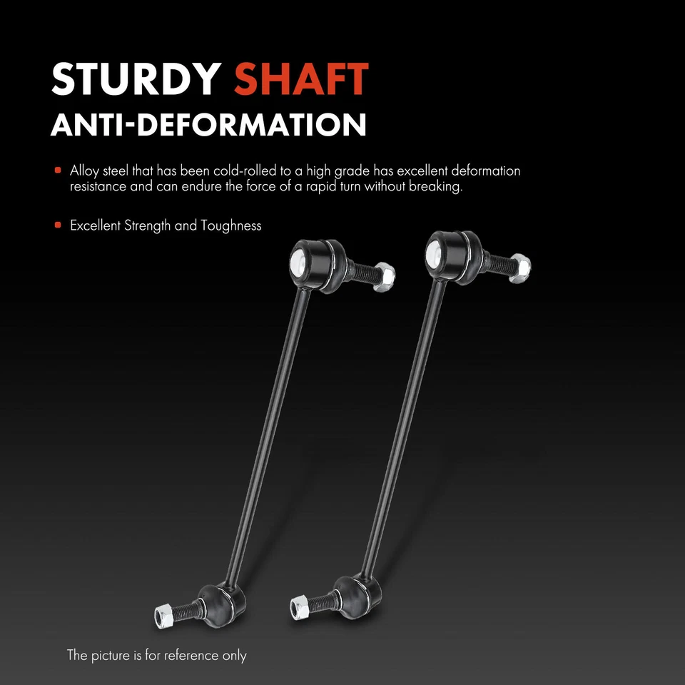 2x Kit de par de eslabones de extremo de barra estabilizadora delantera para Mercedes-Benz C230 C250 C300 E350 E400 Foto 3 de 4