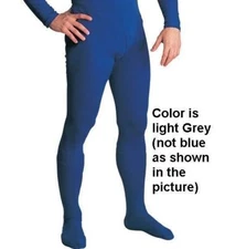 light grey TIGHTS professional mascot mens costume S