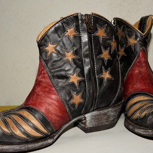 Old Gringo Ankle Boot Leather Zip Shorty Women US 7 B - Picture 12 of 22