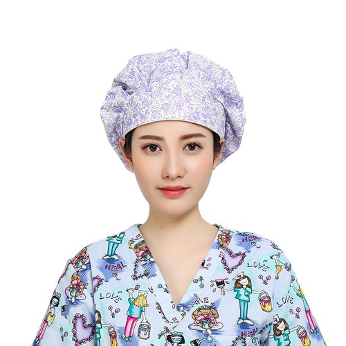 Women's Printing Bouffant Cap/Hat Adjustable One size Fit Most Cute Pattern Hats - Picture 67 of 290