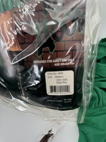 Dreamgirl Robyn da Hood Small Adults Halloween Costume PreOwned St. Patrick'sDay - Picture 3 of 4