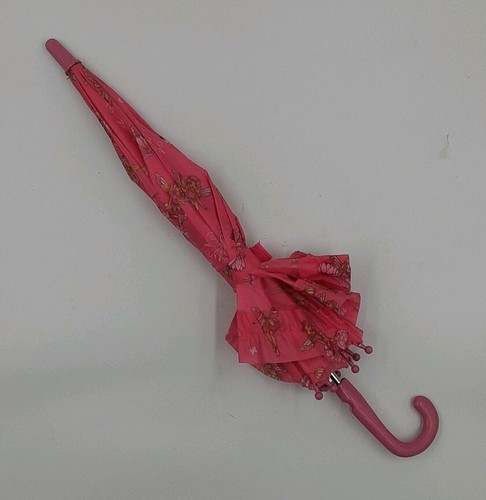 Pink Fairies Girls Kids Pink Umbrella Rainy Day Kids School Cute Pretty Umbrella - Picture 1 of 12