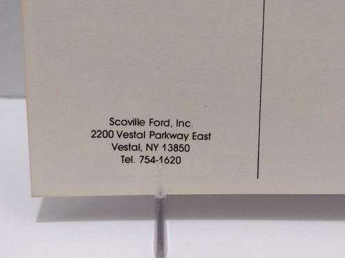 Postcard 1981 Ford Pickups Dealer PC Scoville Ford Vestal NY (12) - Picture 3 of 4