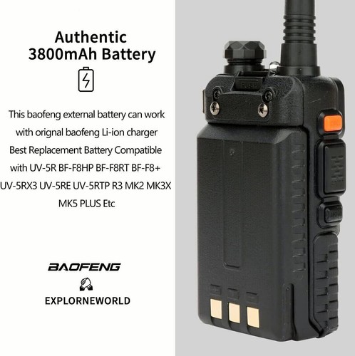 BAOFENG BL-5 Erweiterter 3800mAh Akku für UV-5R UV-5R Plus BF-8F Serie Radio - Bild 3 von 7