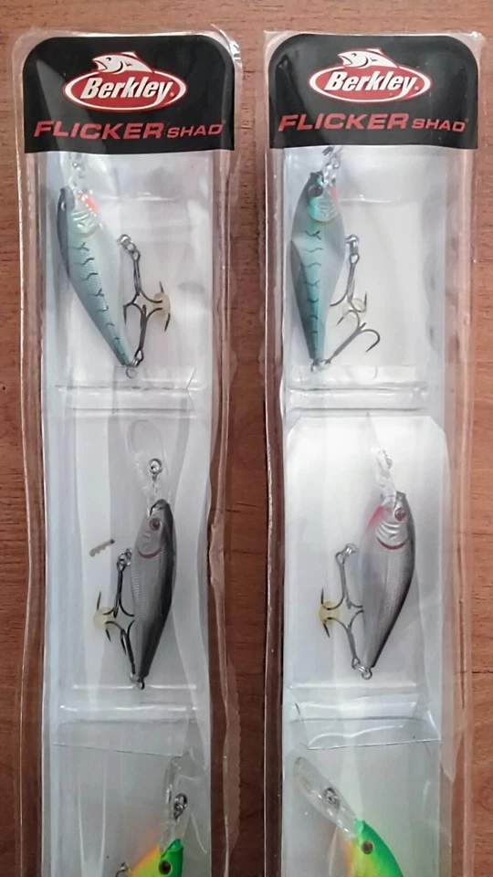 Berkley Flicker Shad Crankbaits Jerkbaits Fishing Lot - 6 Lures - Bass Crappie - Image 2 of 4