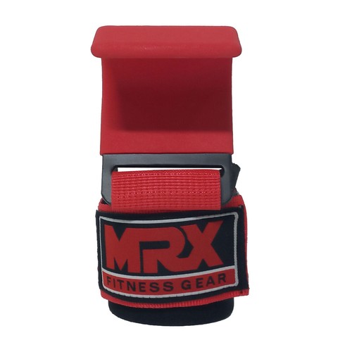 Weight Lifting Metal Hooks Gym Training Deadlift Wrist Support Grips Straps Wrap - Picture 33 of 46