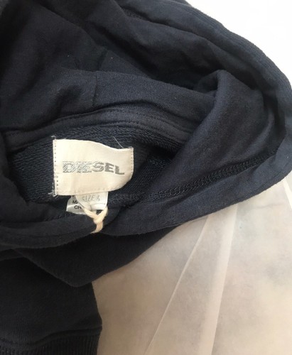 Diesel Boys Pull Over Jacket Hoodie Sweatshirt  Indigo Blue Size 4 Y NWT $79 - Picture 8 of 12