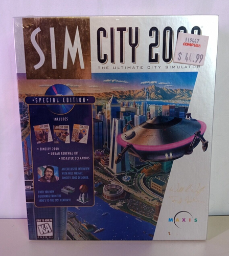 Sim City 2000 Special Edition Maxis CD-ROM - Signature Foil Edition - New Sealed - Picture 1 of 8