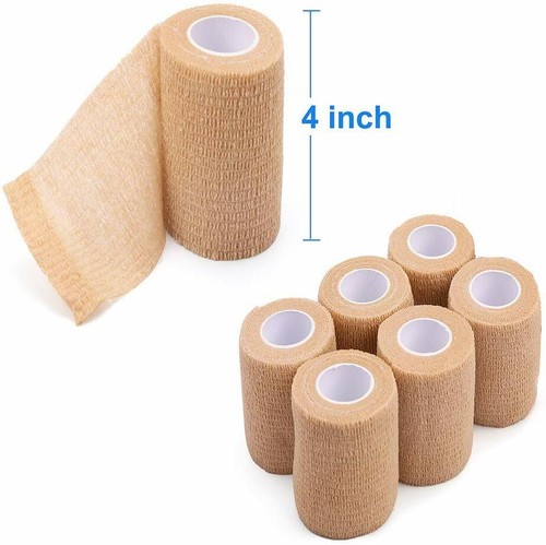2'' 3'' 4'' Cohesive Bandage Self Adhesive Gauze Roll Medical Tape First Aid Kit - Picture 14 of 26