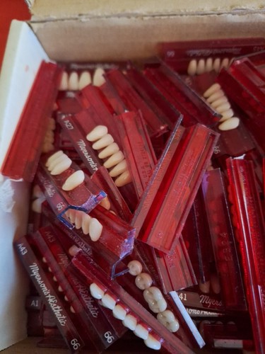 Over 100 Pc Lot Of Unused Myerson Aesthetic Characterized Porcelain Teeth  - Picture 12 of 14