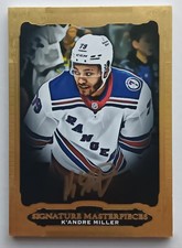 2022-23 Ultimate Collection Signature Masterpieces K'Andre Miller Rangers Canes