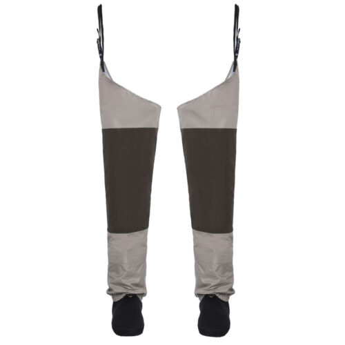 Fly Fishing Waders Stocking foot Hip Breathable Thigh Waterproof Leg Pants Wader - Picture 16 of 16