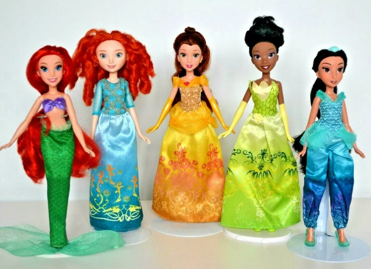 Disney Princess Dolls Cinderella, SnowWhite,Jasmine, Ariel, Belle, Merida