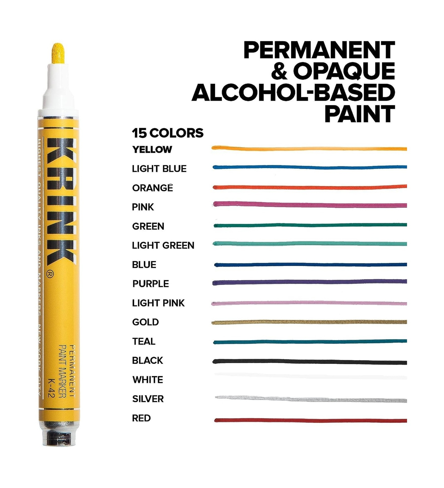 Krink K42 12 Piece Paint Marker Set Vibrant and Opaque Fine Ar