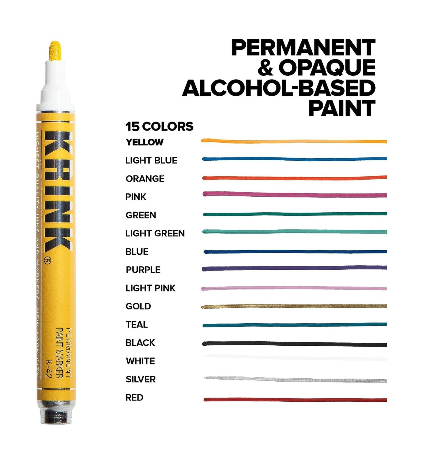 Krink K-42 Alcohol Paint Marker 4.5 mm Gold