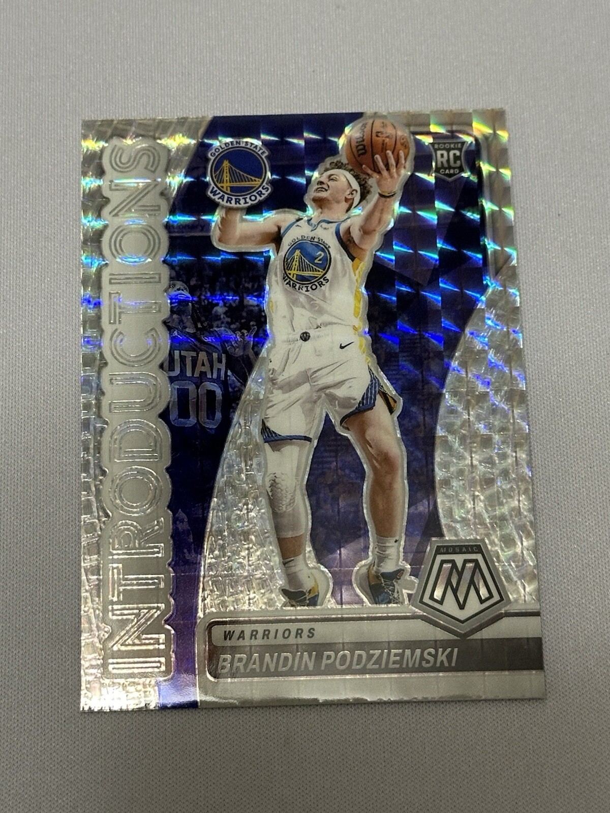 2023-24 Panini Mosaic Introduction Prizm Brandin Podziemski RC