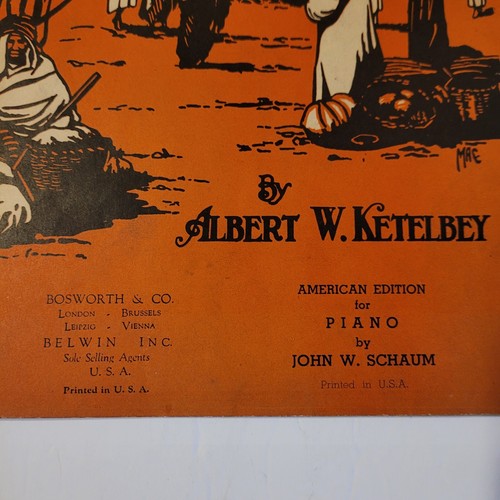 In A Persian Market Piano Solo Sheet Music Ketelbey 1945 American Edition Vtg - Picture 5 of 12