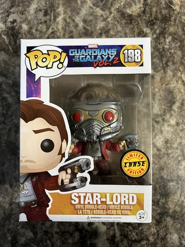 Funko POP! Star-Lord Chase 198 Marvel Guardianes de la Galaxia Vol. 2 exclusivos