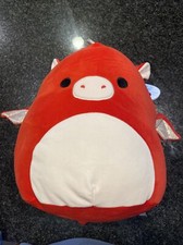 Baiden the Red Dragon Squishmallows KellyToy 8" Valentine's Day gift soft plush