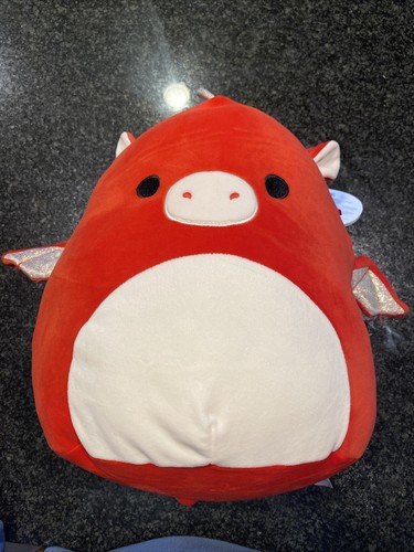 Baiden the Red Dragon Squishmallows KellyToy 8" Valentine's Day gift soft plush - Picture 1 of 5