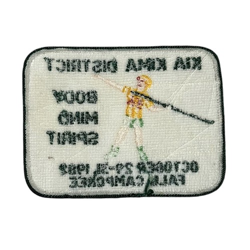 Vtg 1982 BSA Boy Scouts Patch Lot of 2 Kia Kima District Spring Fall Camporee - Picture 3 of 5