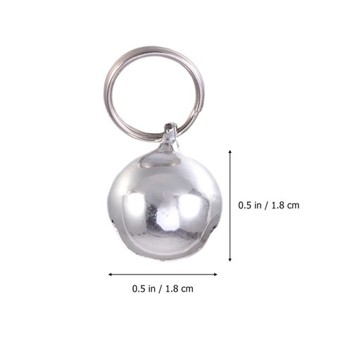 10Pcs Silver for Pet Collar Small Bells for Dog and Cat - Picture 2 of 12