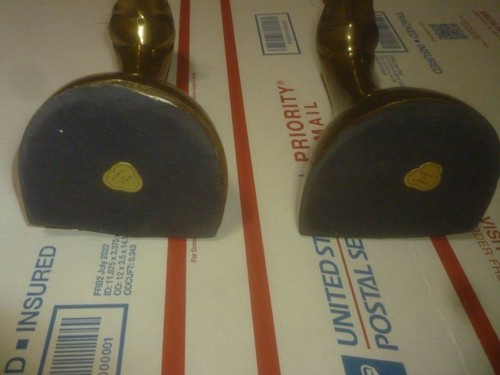 Vintage Brass Duck Heads Book Ends Korea 6" Tall - Used Good Condition - Picture 5 of 5