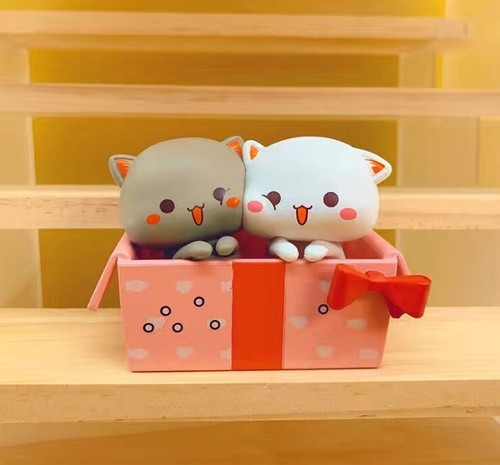 Season2 Peach and Goma MITAO-CAT Sweet Lovely Figure Art Toy Desktop Deco Gift - Picture 17 of 33